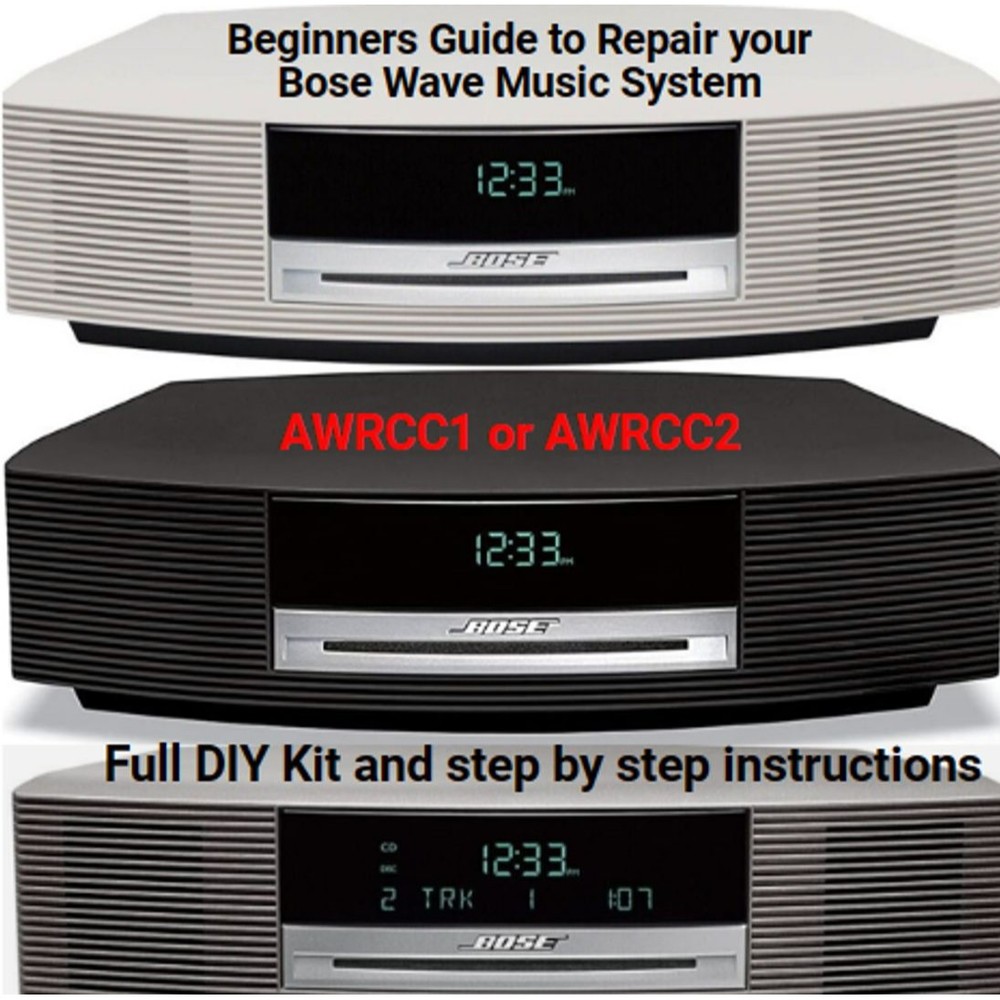 Bose Wave AWRCC1 & AWRCC2 recap self repair kit guide for replacing capacitors